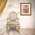 thumbnail image 3 of Medley, Elizabeth 15x18 Gold Ornate Wood Framed with Double Matting Museum Art Print Titled - Tropical Flamingo, 3 of 4
