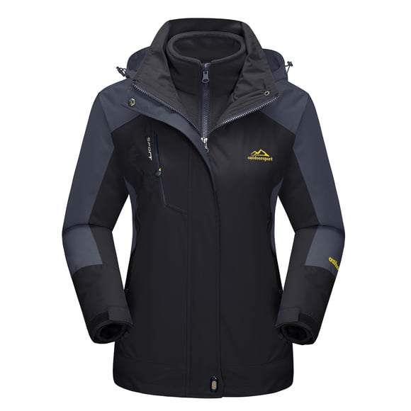 Chaqueta de invierno MAGCOMSEN 3 en 1 impermeable y térmica