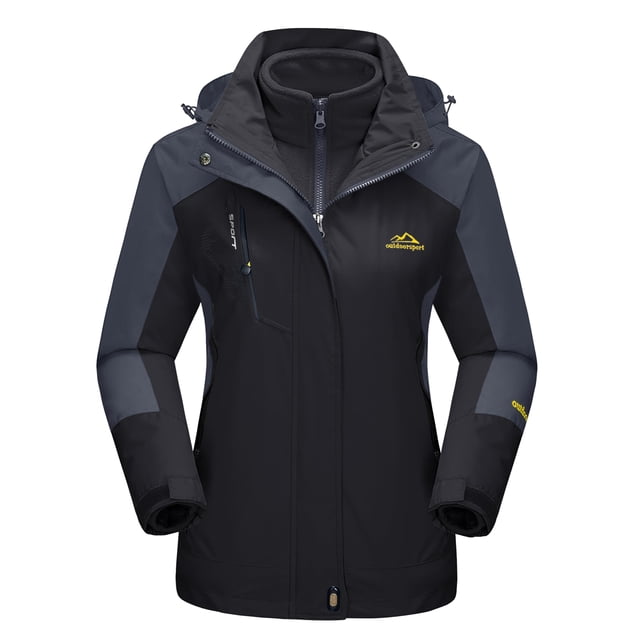 Chaqueta de invierno MAGCOMSEN 3 en 1 impermeable y térmica