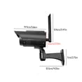 thumbnail image 3 of Fiudx Ofertas flash del día Cámara simulada falsa de seguridad con sensor humano con energía solar y LED intermitente - Luz de cámara de simulación solar giratoria automática multifuncional - Uso en, 3 of 7