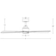 thumbnail image 2 of Ventilador de Techo Inteligente WAC Smart Fans Blanco Mate con Control Remoto para Interiores y Exte, 2 of 9