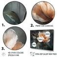 thumbnail image 3 of Designart "Dark Grey Setting For A Peach Flower" Poppies Floater Framed Wall Art Prints, 3 of 5