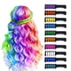 thumbnail image 1 of Tiza para el cabello de 10 colores para niñas lavable para el Día de los , para regalos de Color de cabello DIY usos amplios tinte de Color shamjiam Peine de tiza para el cabello, 1 of 9