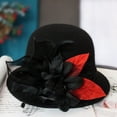 thumbnail image 5 of MEICHEN Vintage Wool Cloche Hat for Women Fashion Winter Floral Round Bucket Hat Womens Solid Color Bowler Hat, 5 of 5