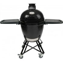 Primo All-In-One Round Ceramic Kamado Grill With Cradle & Side Shelves - PGCRC