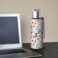 thumbnail image 5 of 20 Oz Pioneer Flower Coffee Tumbler Double Wall Insulated Stainless Steel Water Bottle | Metal Reusable Thermoses Flask with Cup Cap | Leak & Sweat Proof with Anti-Dust Lid, 5 of 7