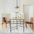 thumbnail image 5 of ReaLife Machine Washable Rug - Stain Resistant, Non-Shed - Eco-Friendly, Non-Slip, Family & Pet Friendly - Made from Premium Recycled Fibers - Moroccan - Ivory - 4' x 6', 5 of 7