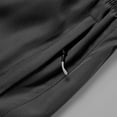 thumbnail image 6 of Big & Tall Athletic Shorts for Men Solid Casual Elastic Waist Breathable Workout Gym Running Shorts with Zipper Pockets (M, Black), 6 of 8