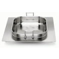 thumbnail image 3 of Bon Chef 60010CLD Stainless Steel Induction Bottom Cucina Rotisserie Pan, 10 Quart Capacity, 16-1/2" Length x 14-1/8" Width x 4" Height, 3 of 6