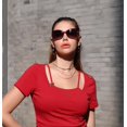 thumbnail image 2 of Gafas de Sol Polarizadas FEISEDY B2760 Rojas UV400 para Mujeres, 2 of 8