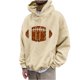 thumbnail image 2 of Sudadera con capucha para hombre, estilo casual, con cuello redondo, estampado, manga larga, blusa de poliéster, 2 of 6