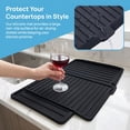 thumbnail image 6 of Aemutady Large Kitchen Plastic Draining Board for Sink Side, 17.7"x12.4" Quick-Drain Ridges Dish Rack, Spacious Countertop Tray, 6 of 6