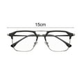 thumbnail image 6 of Blue Light Blocking Glasses Unisex Large Frame Half Rim Clear View Strong Hinge Eye Protection Clear Bluelight Glasses Spectacles Eyewear, 6 of 8