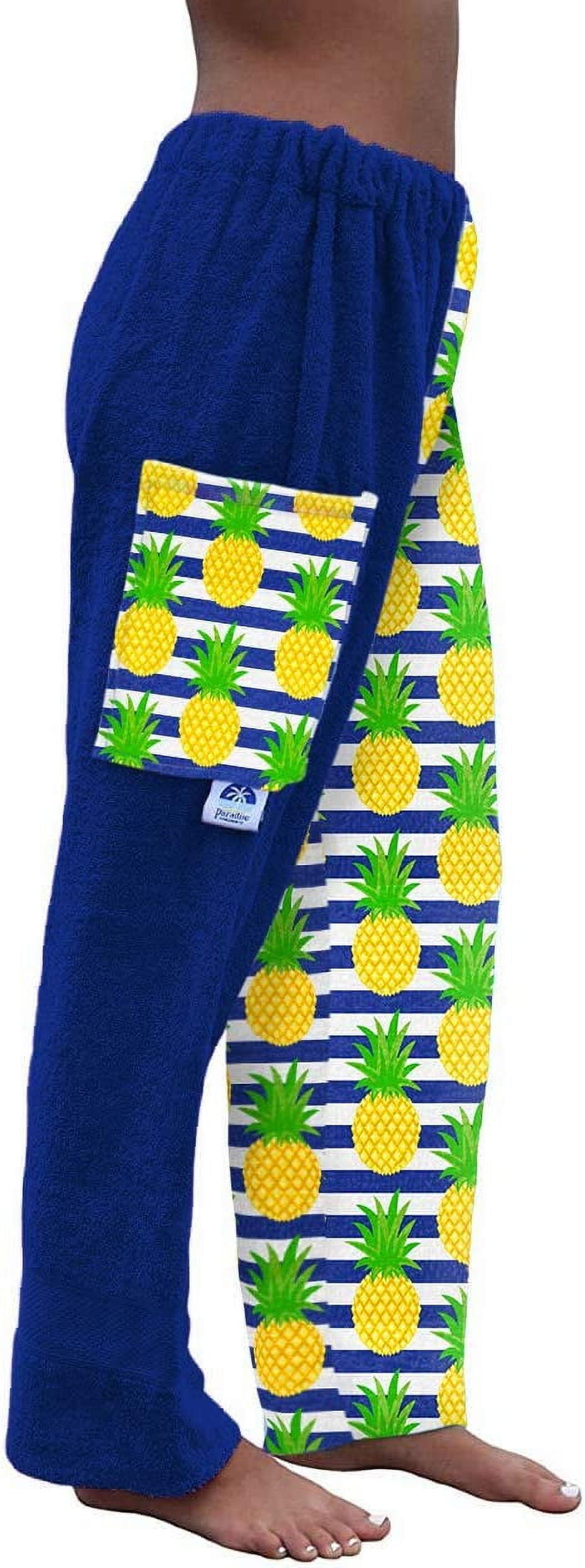 Paradise Towelwear Co. Towel Pants for Swimmers – Cotton Terry Towel Pants – Beach Coverup – Resort Wear – Swim wear