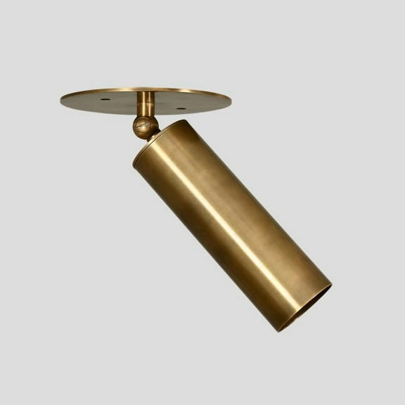 Pure Brass Cylinder Italian Mid century Wall Sconce 1950s Style Brass Light Wall Lamp Fixture Handmade Finishes