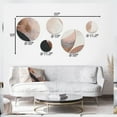 thumbnail image 4 of Designart "Boho Half Circles in Rose Gold II" Abstract Metal Wall Art Set of 5 Piece, 4 of 5
