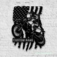 thumbnail image 3 of Craftnamesign Custom US Motocross Biker Metal Art, Personalized Dirt Bike Name Sign, 3 of 5