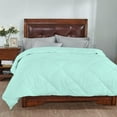 thumbnail image 2 of 3 Piece Striped Diamond Pattern Comforter Set Super Soft 800 Thread Counts, All Season, 100% Egyptian Cotton, Super King Size Aqua Blue Color, 2 of 7