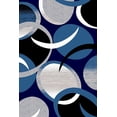 thumbnail image 2 of Planet Rugs Premium 3D Thick Abstract Indoor Area Rug 1062 Navy Blue 6'6''x6'6'' Round, 2 of 3