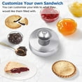 thumbnail image 2 of Hvxrjkn Sandwich Sealer,Sandwich Cutter and Sealer,Food-Grade 304 Stainless Steel Sandwich Sealer,Uncrustables Peanut Butter and Jelly Sandwiches Tool/PBJ Cutter, Uncrustable Sandwich Maker, 2 of 9