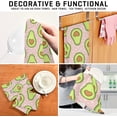 thumbnail image 6 of GZHJMY Kitchen Dish Towels, Fruit Avocado Heart Bone Kitchen Towels Set of 6 Super Soft Absorbent Dish Towels Set Microfiber Polyester Kitchen Dish Cloths Decorative Tea Towels, 28x18 Inch Washcloths, 6 of 7