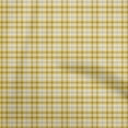 thumbnail image 1 of oneOone Cotton Cambric Gamboge Yellow Fabric Check Dress Material Fabric Print Fabric By The Yard 56 Inch Wide, 1 of 4