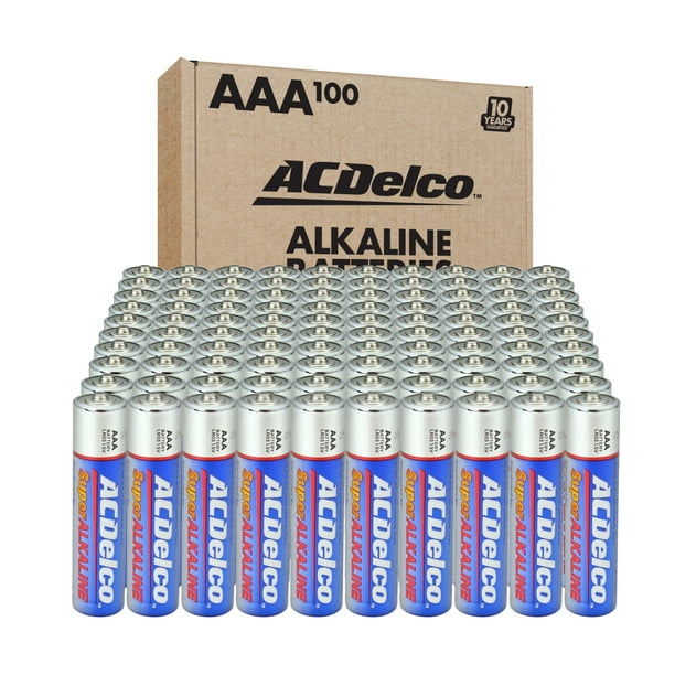 ACDelco Super Alkaline AAA Batteries, 100Count