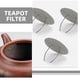 thumbnail image 2 of GOOHOCHY 3 piezas de filtro de té de acero inoxidable para tetera, infusor de té de acero inoxidable, filtro de hojas de té, colador de té para tetera, 2 of 7