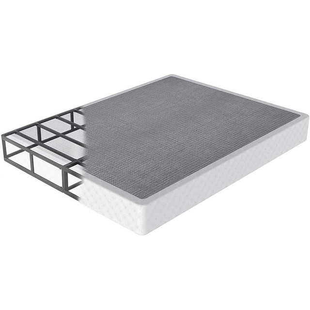 QFTIME Sommier Métallique Grand 9 Pouces, Base de Matelas, Robuste, Assemblage Facile