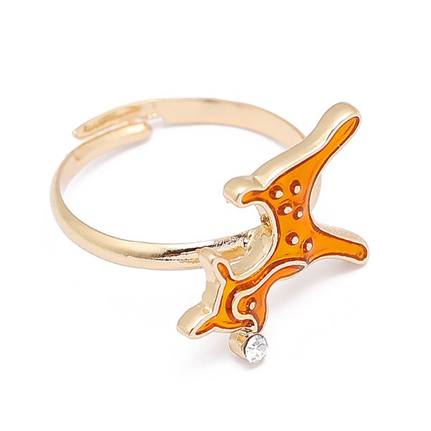 Anillo abierto de aceite de gota de aleación de árbol de Navidad de alce de muñeco de nieve de dibujos animados de Navidad Wmkox8yii fajkfhkj3055