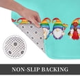 thumbnail image 6 of Sikiie Happy Pride Gnome Print Flannel Anti-slip Floor Mat 16x24in, Thickened Dustproof Entrance Door Mat Floor Mat for Kitchen, Bathroom, Laundry Room, 6 of 7