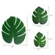 thumbnail image 5 of Paquete de 12 hojas artificiales simuladas de tela de amplia aplicación, hojas de palma falsas verdes, decoración para el hogar, 5 of 8