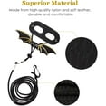 thumbnail image 4 of Adjustable Bearded Dragon Harness and Leash, 3 Size Adjustable Lizard Leash with Bat Wings, 3 Size Leather Reptile Leash Outdoor Harness Leash, (S/M/L 3 Pack), 4 of 8