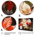 thumbnail image 3 of Designart "Poinsettia Flower expressionistic Glow" Floral Floater Framed Canvas Wall Art, 3 of 7
