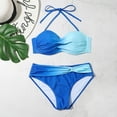 thumbnail image 2 of Sngxgn Swimsuits for Women Modest Tummy Control Swimdress Vintage Bathing Suits Swimwear(Blue,XL), 2 of 7