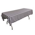 thumbnail image 1 of LA Linen TCcheck60x102-RoyalK50 Polyester Gingham Checkered Rectangular Tablecloth, White & Royal Blue - 60 x 102 in., 1 of 1