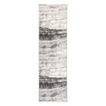 thumbnail image 2 of Modern Abstract Wave Area Rug 2'x7' Gray Runner Rug, 2 of 7