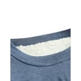 thumbnail image 3 of Cathery Women's Warm Sherpa Lined Sweatshirt Pullover Crewneck Long Sleeve Fleece Lined Shirts Loungewear Tops Winter, 3 of 5
