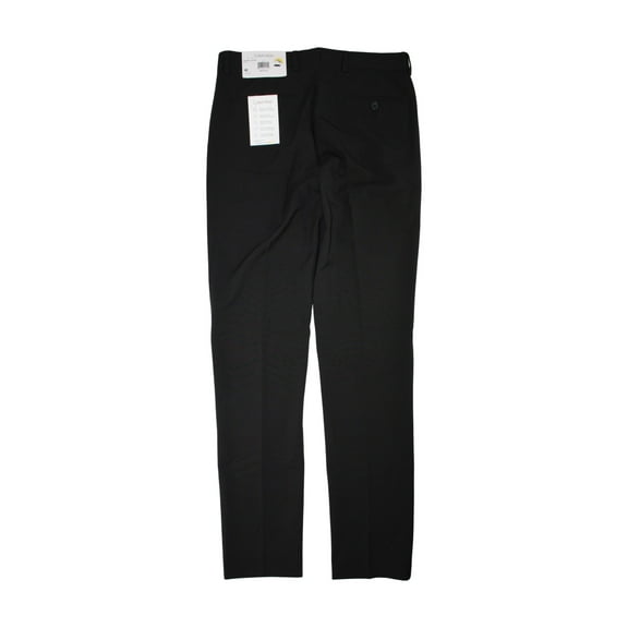 Calvin Klein Mens Skinny fit Dress Pants 30 / 32 Black Solid Stretch