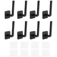 thumbnail image 1 of Unique Bargains 8 Pack Hat Racks for Baseball Caps, Plastic Adhesive Hat Hooks Hat Hangers, Black, 1 of 7