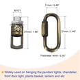 thumbnail image 3 of Uxcell 36" Long Hook Rings Connectors Pendant Light Fixture Chain Bronze 1 Set, 3 of 5