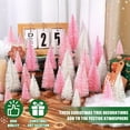 thumbnail image 4 of Ayieyill 30Pcs Mini Christmas Trees Artificial Bottle Brush Trees with Wooden Base Christmas Decorations, 4 of 9