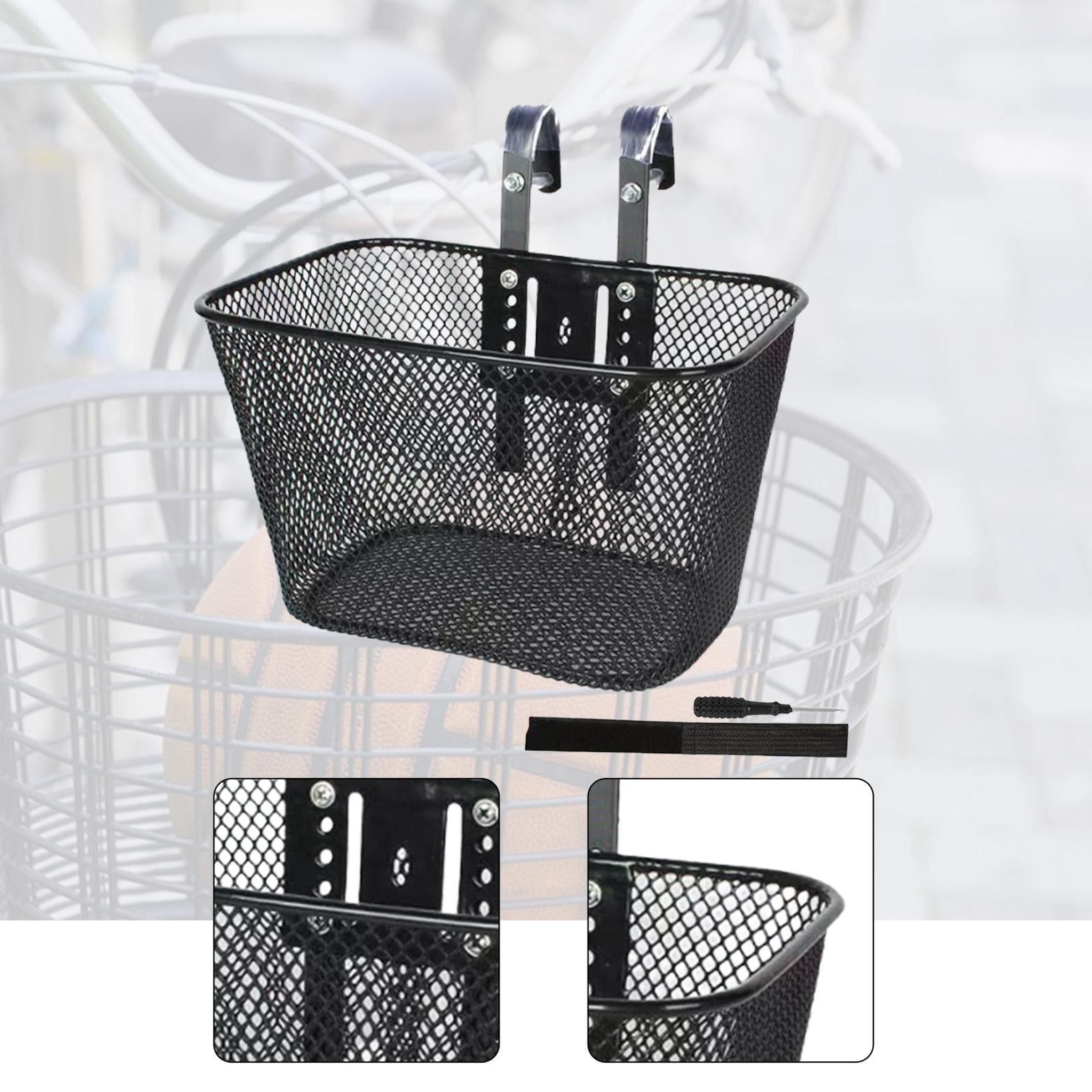 Kids Bike Basket Children Bicycle Basket Front Bicycle Basket Sturdy Metal Construction for Boys Girls Bikes