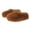 Brown, variant on Womens Closed Heel Mule Slippers Plush Textured Upper Chunky Platform Outdoor Winter Shoes