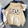 thumbnail image 5 of Hooded Sweater Cute Cow Cartoon Print Casual Sports Hoodie, 5 of 7