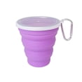 thumbnail image 3 of Vaso plegable: recipiente para beber portátil y plegable para agua, jugo, refrigerios e ideal para viajes, campamentos, fiestas, niños y perros, capacidad de 12 oz, 4 unidades, 3 of 5
