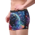thumbnail image 3 of Bingfone Outer Space Floating Numbers And Letters Men's Underwear - Casual Stretch Boxer Briefs-X-Large, 3 of 7