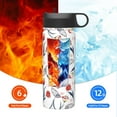thumbnail image 6 of Yiaed Tulips Flowers Print Water Bottle with Straw Lid, Stainless Steel Double Wall Insulated Water Bottle | Leak-Proof and Spill-Proof Water Bottle, 6 of 8