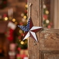 thumbnail image 5 of Rustic Farmhouse Metal Wall Decor Red White Blue Star Hanging Decor Fourth of July Patriotic Living Room Home Accent, 5 of 6