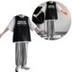 thumbnail image 3 of Camiseta de manga corta con cuello redondo para hombre, camisetas holgadas de estilo de dos piezas, camisa básica de cuello redondo de verano para hombre, 3 of 8